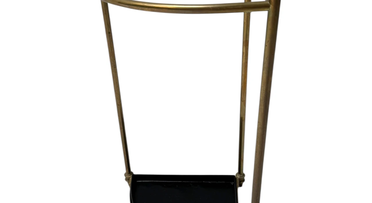 Hollywood Regency Brass Umbrella Stand, 1960s